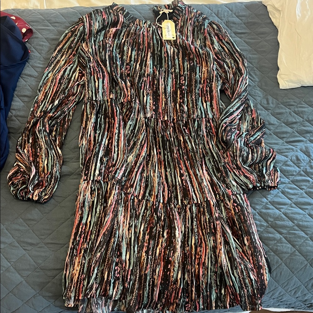 JODIFL Multicolor Long Sleeve Dress